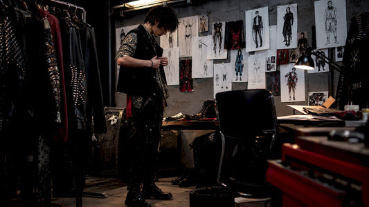 Person exploring authentic music subculture fashion